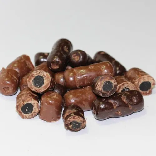 Milk & Dark Chocolate Licorice Bullets